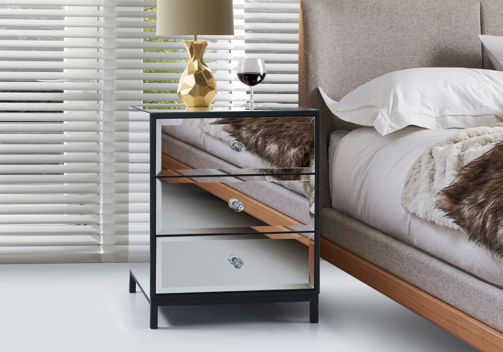 Mesa de Cabeceira Turim 03 Gavetas