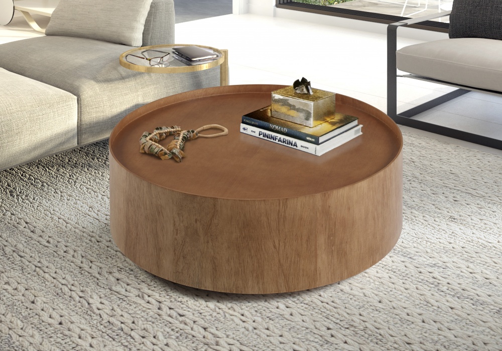 Mesa de Centro Debora Redonda Laminada